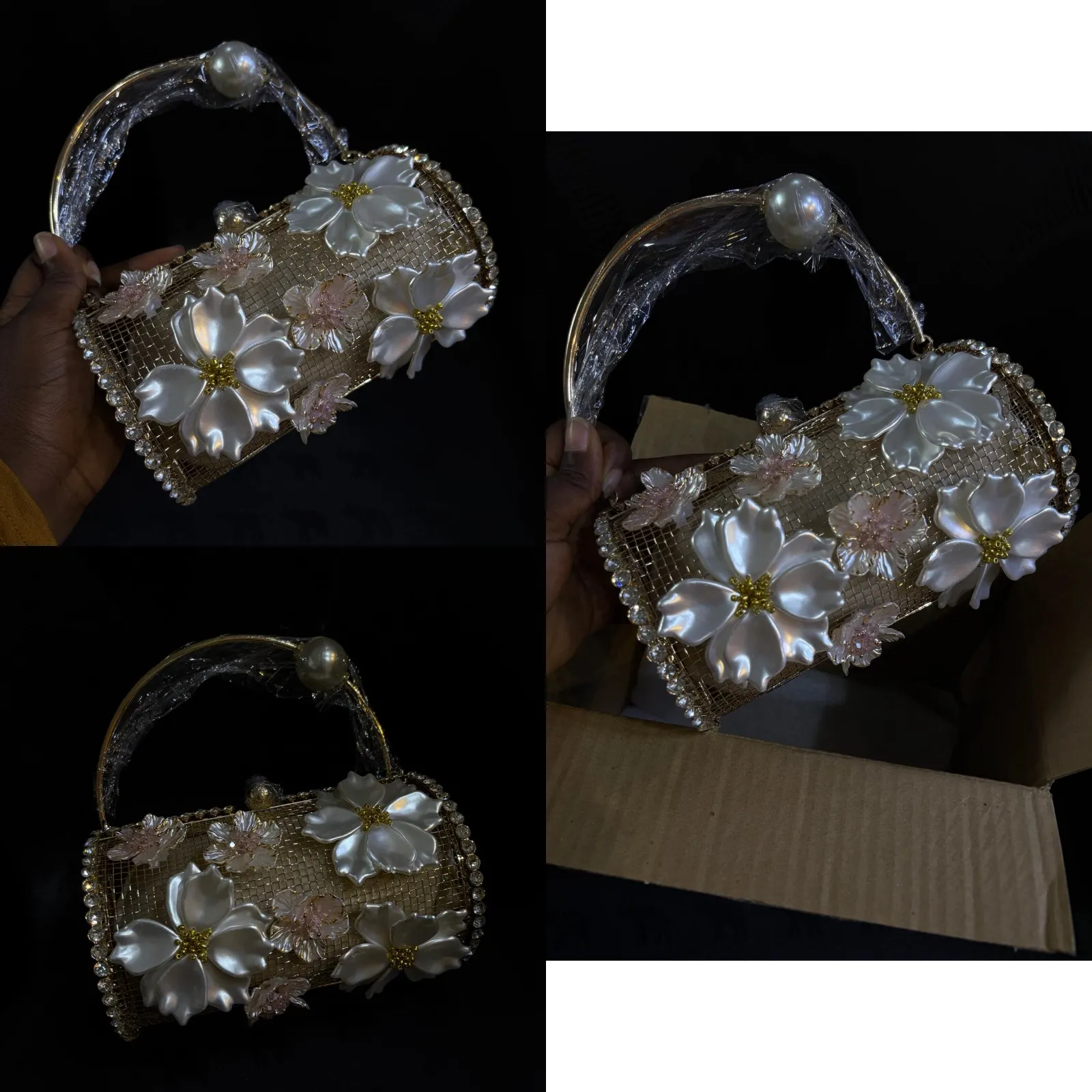 Floral Petals Clutch Purse